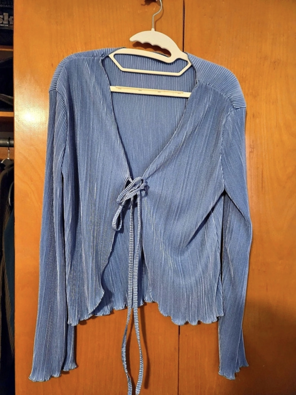 Blue Wrap Shrug